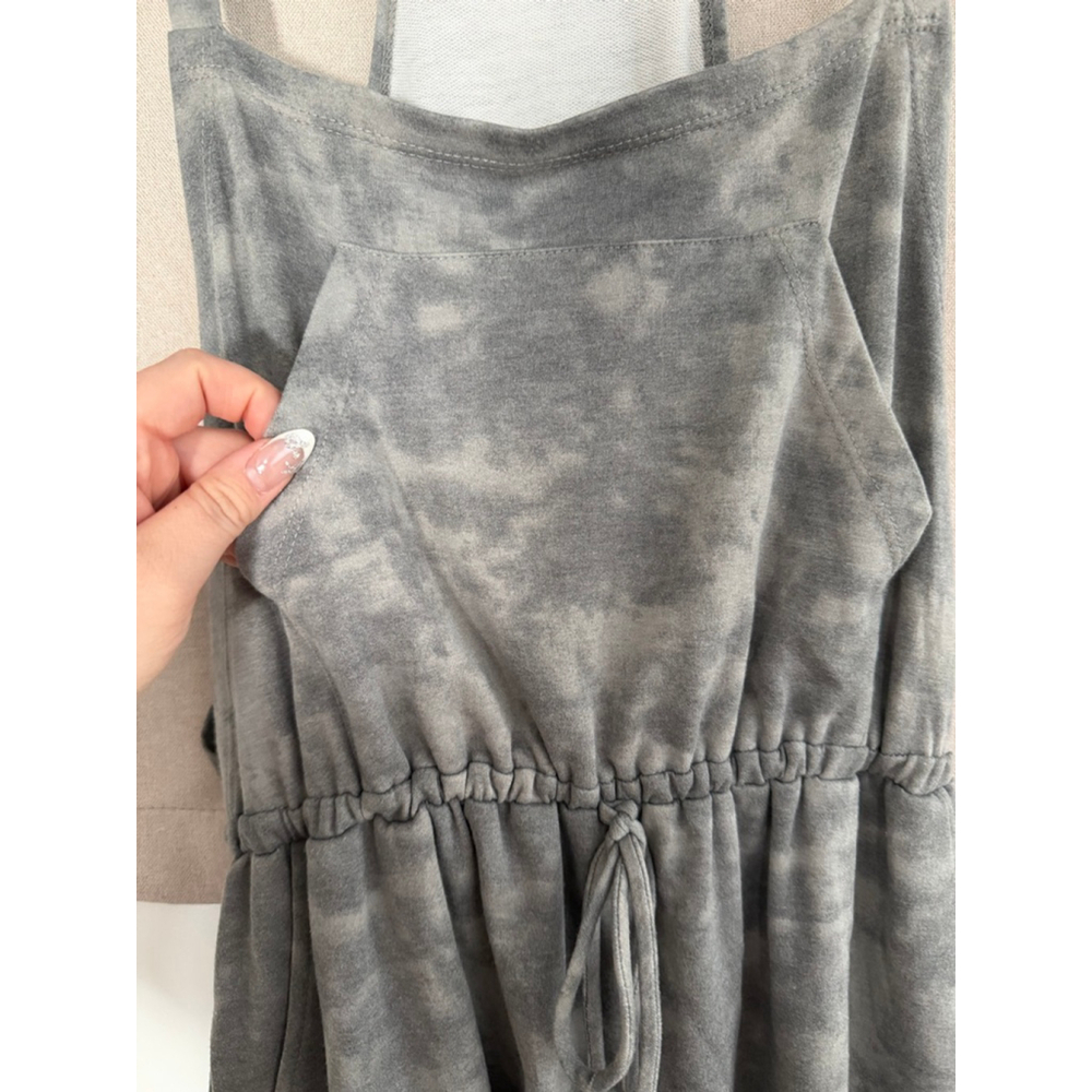 Cozy Casual Grey Tie Dye Romper - L - Picture 4 of 8
